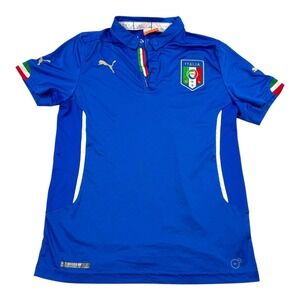 Italy National Team Jersey Youth Large Blue Soccer Shirt Puma Football FIGC